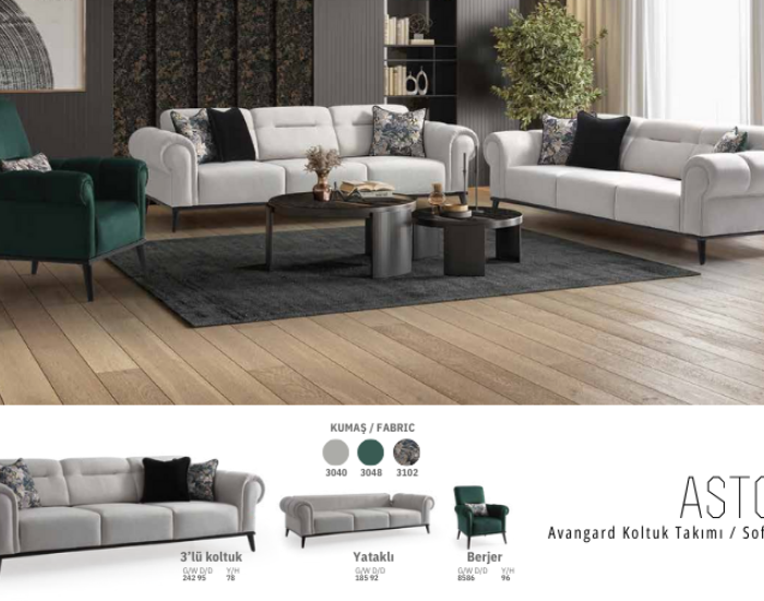 Aston Salon Takımı Living Room Set