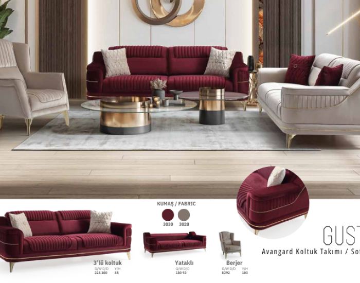 Gusto Salon Takımı Living Room Set