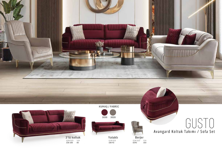 Gusto Salon Takımı Living Room Set