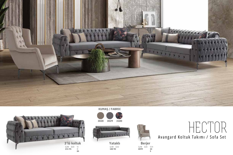 Hector Salon Takımı Living Room Set