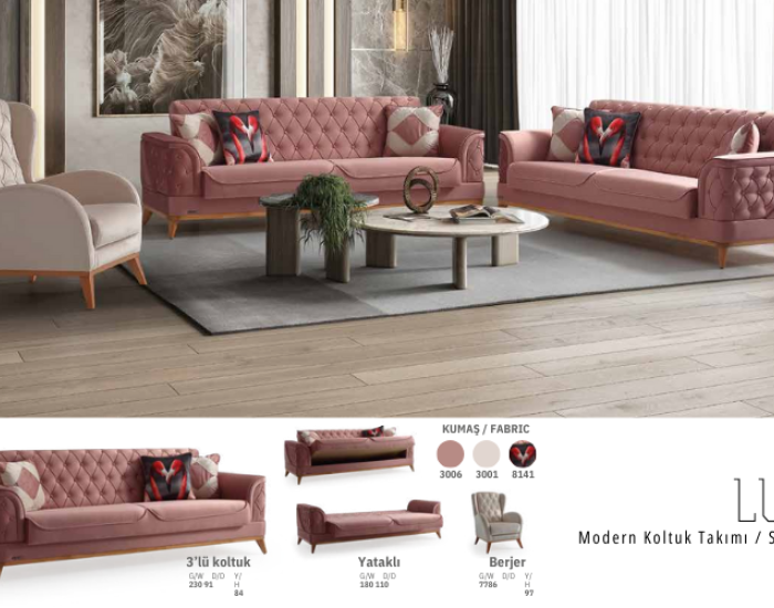 Luis Salon Takımı Living Room Set