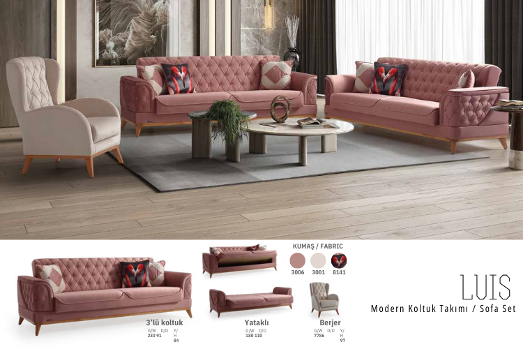 Luis Salon Takımı Living Room Set