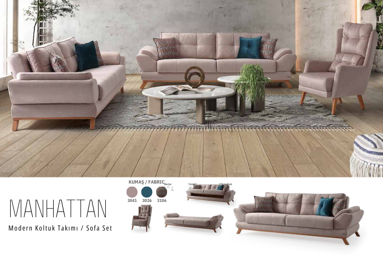 Manhattan Salon Takımı Living Room Set