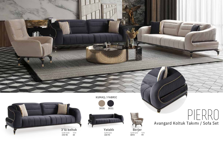 Pierro Salon Takımı Living Room Set