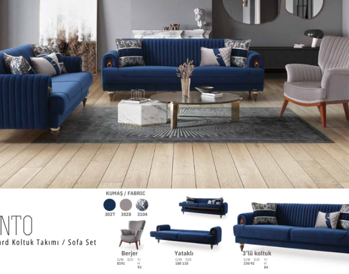 Punto Salon Takımı Living Room Set