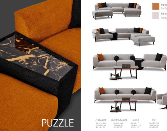 Puzzle Salon Takımı Living Room Set