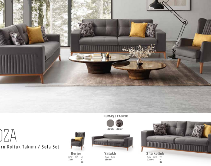 Roza Salon Takımı Living Room Set